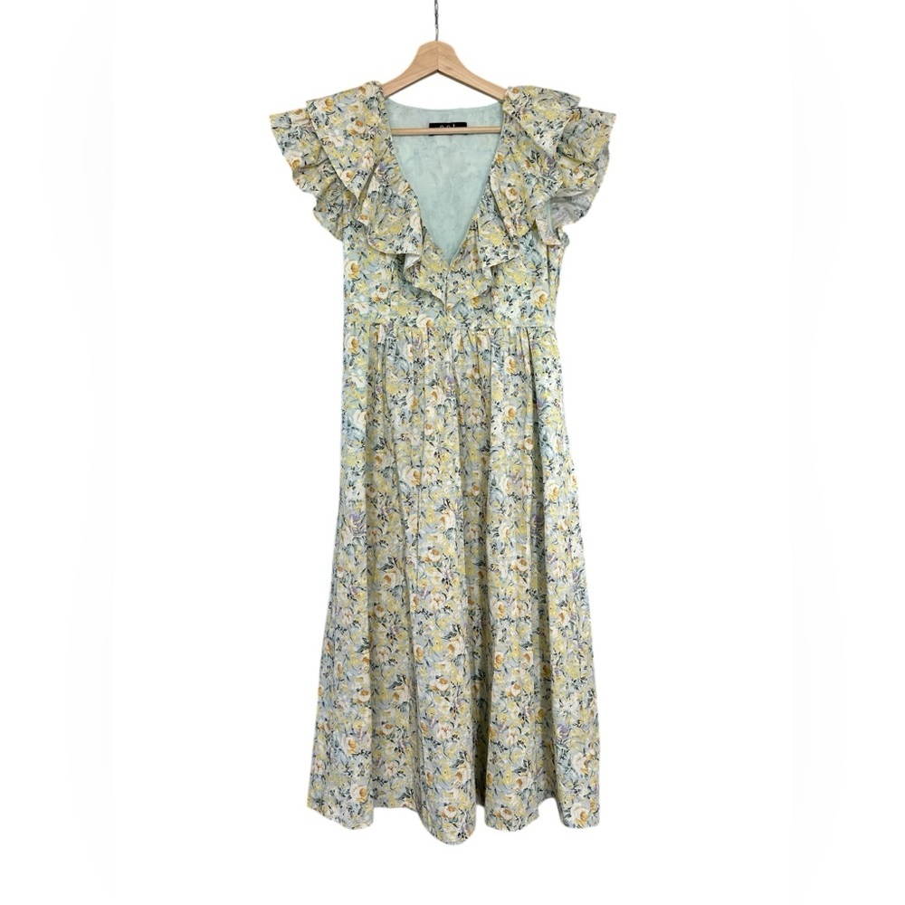 Revolve o.p.t Kate floral ruffle midi dress - Picture 4 of 10
